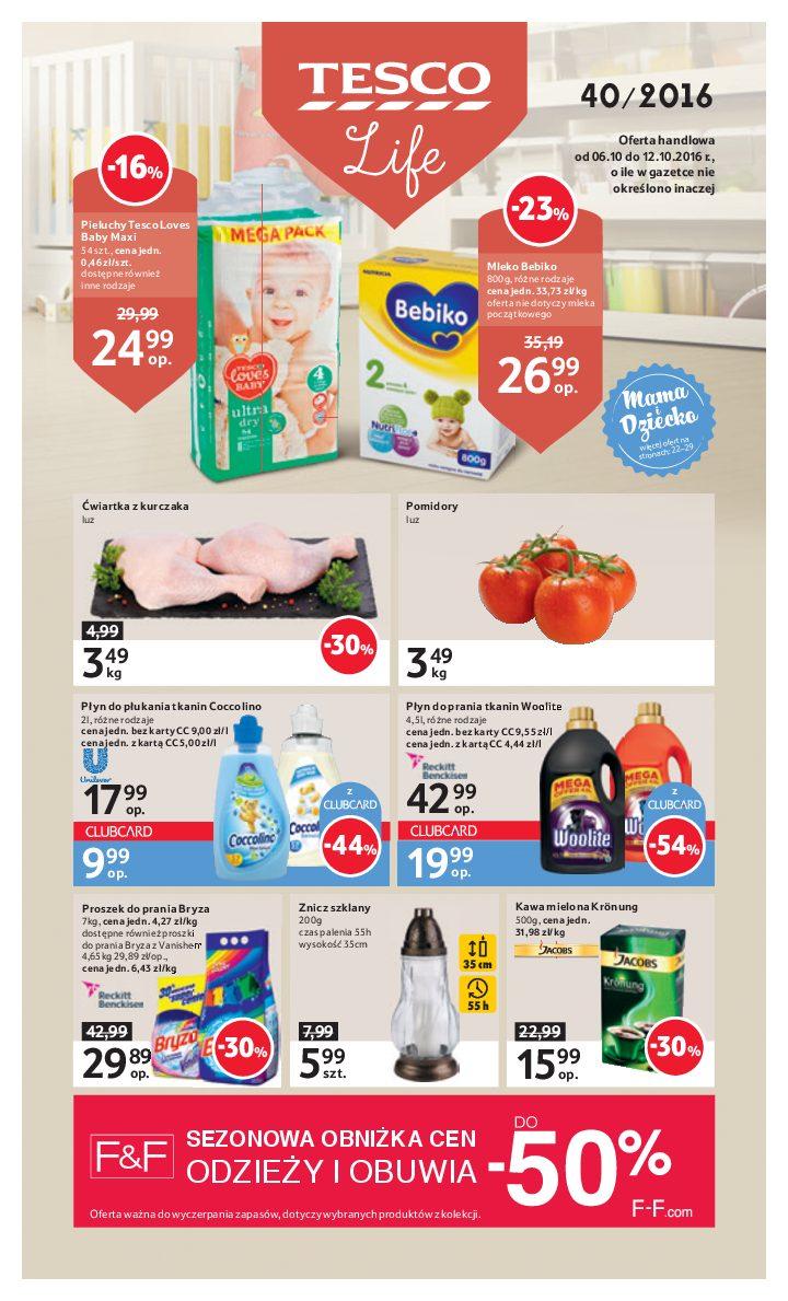 Gazetka promocyjna Tesco str. 1