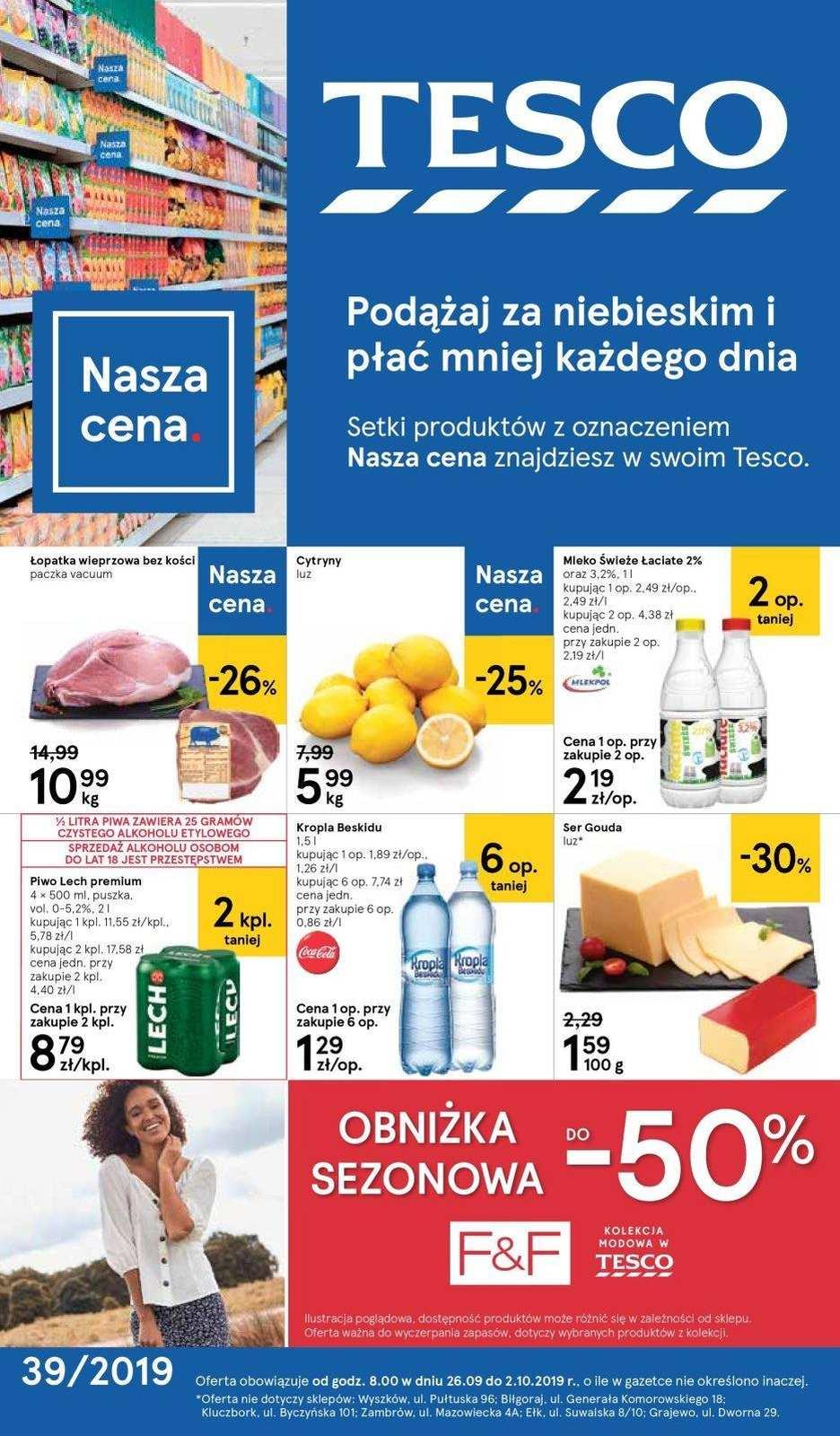 Gazetka promocyjna Tesco str. 1