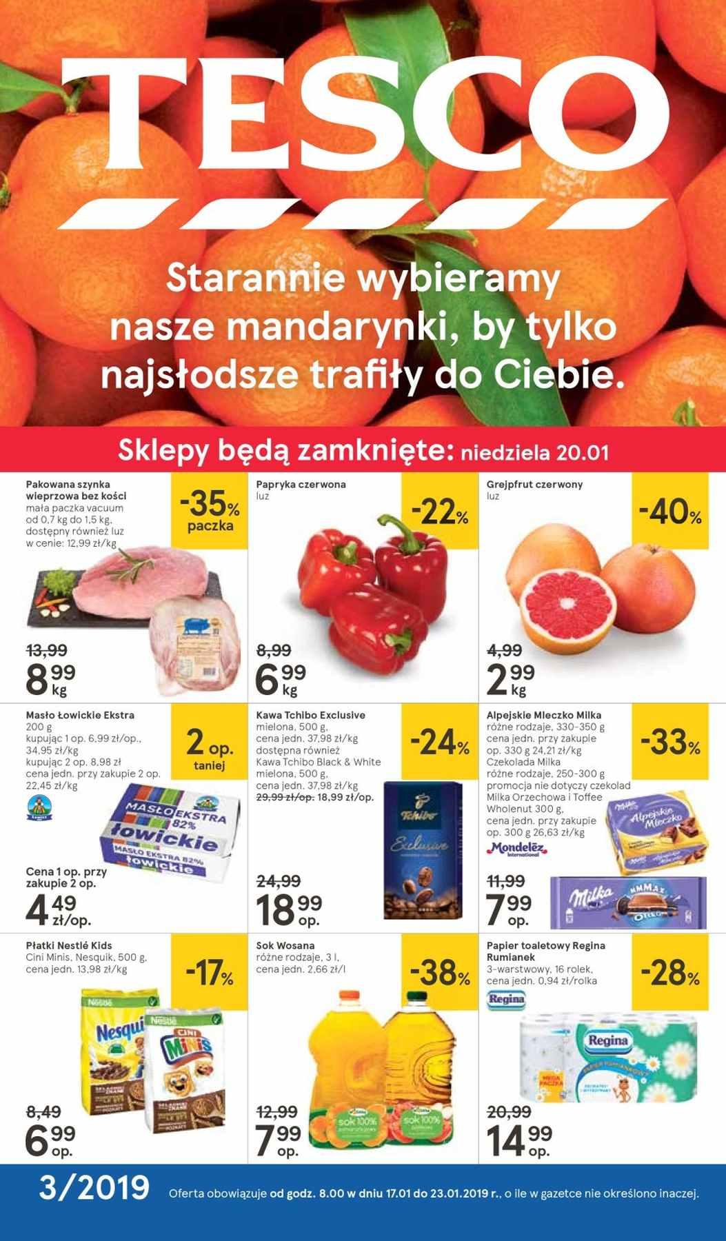 Gazetka promocyjna Tesco str. 1