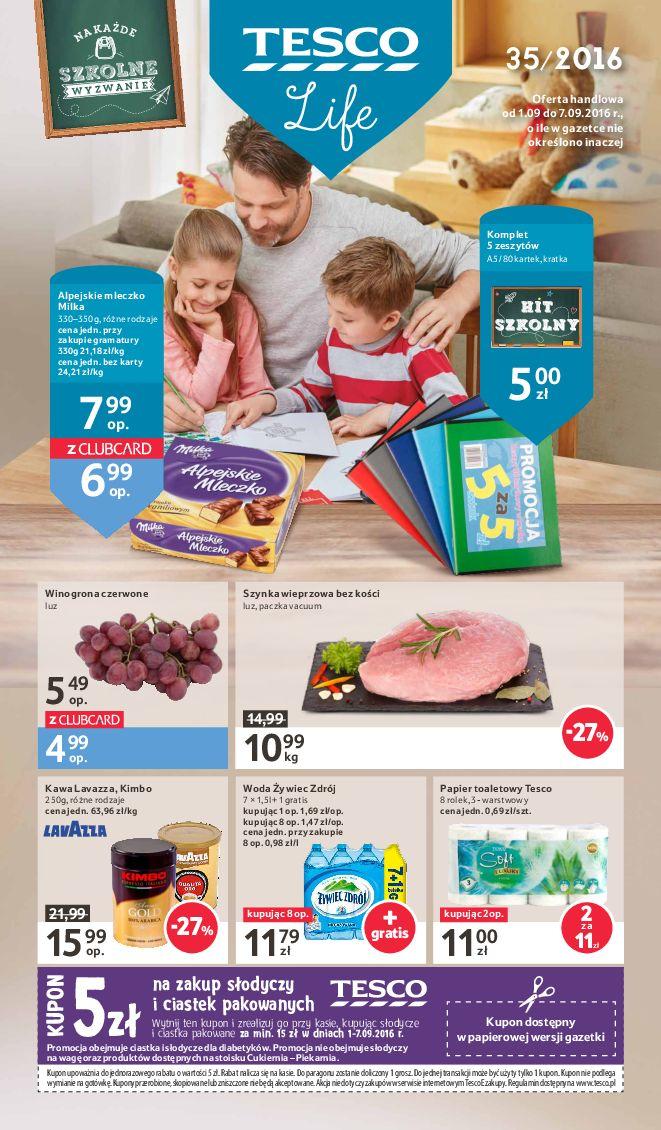 Gazetka promocyjna Tesco str. 1