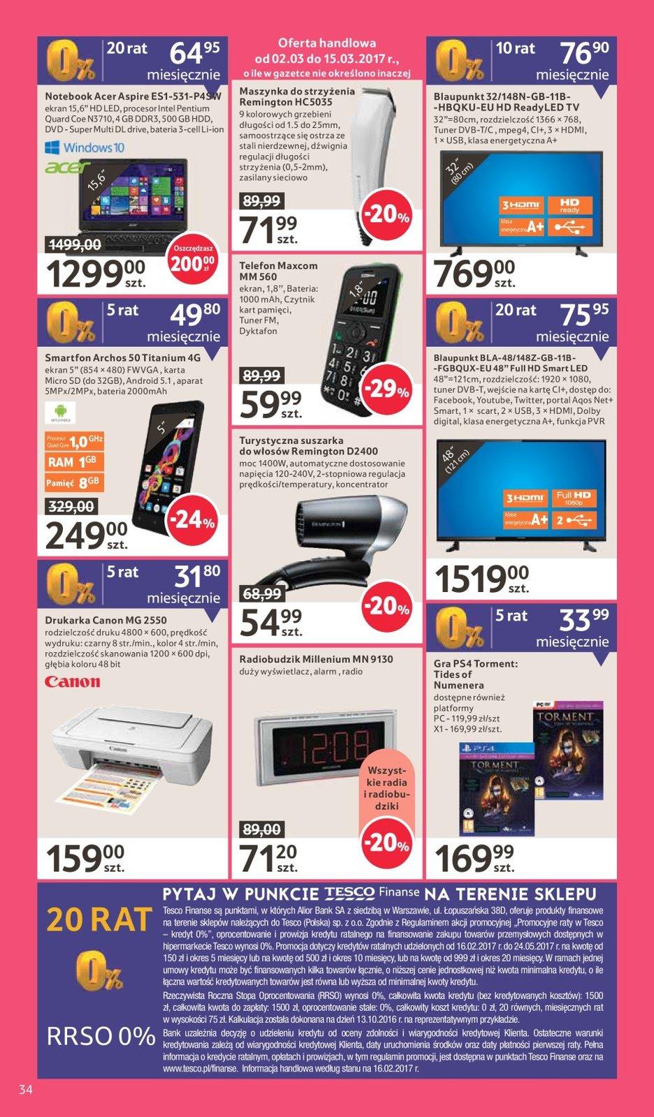 Gazetka promocyjna Tesco str. 34