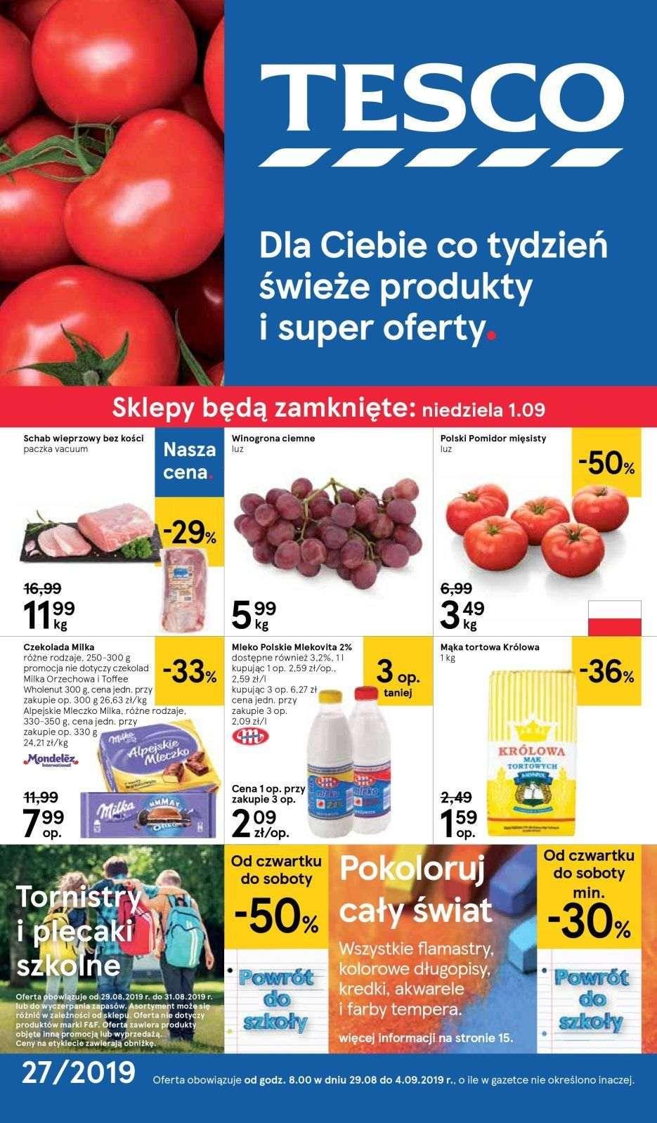 Gazetka promocyjna Tesco str. 1