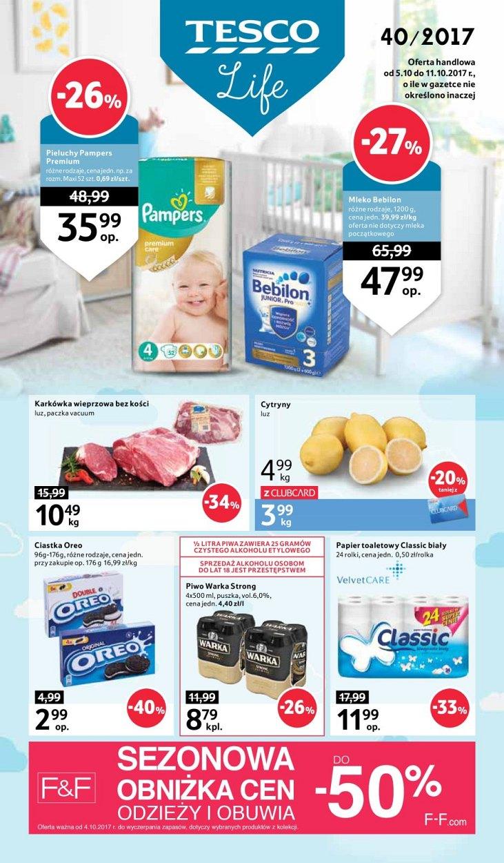 Gazetka promocyjna Tesco str. 1