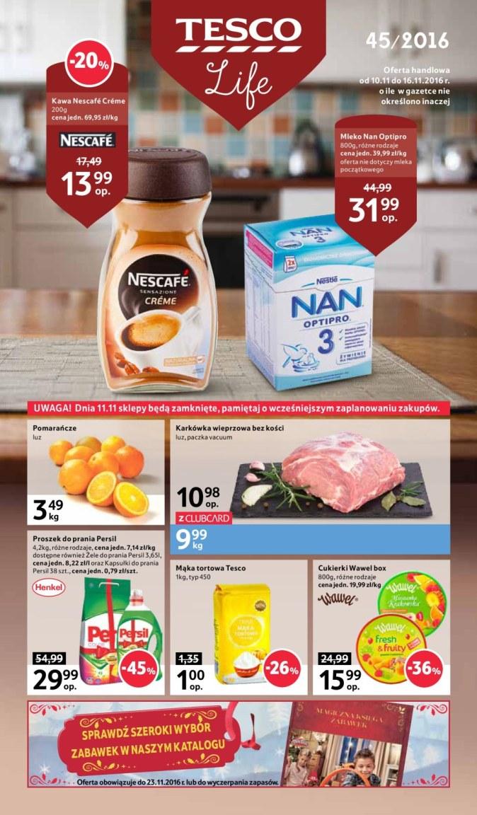 Gazetka promocyjna Tesco str. 1