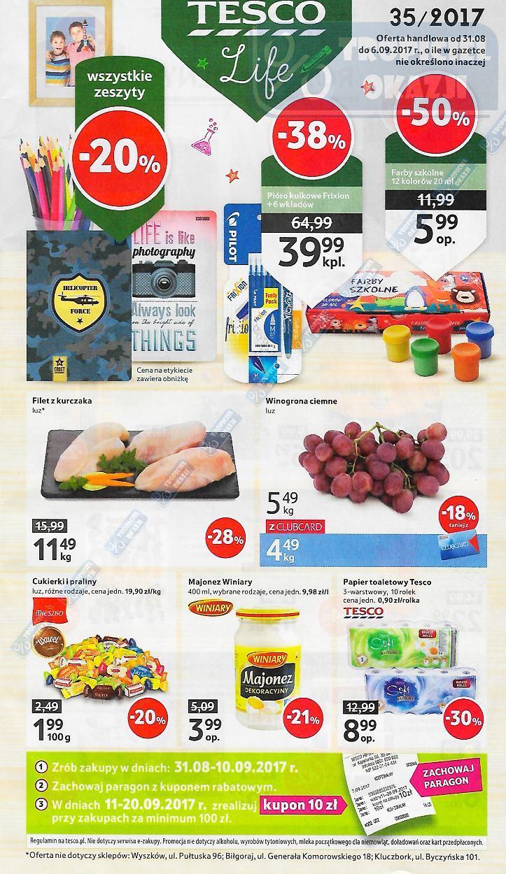 Gazetka promocyjna Tesco str. 1