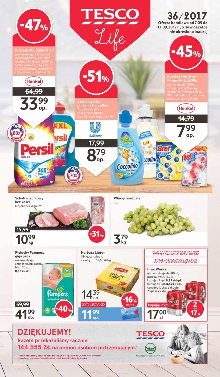 Gazetka promocyjna Tesco str. 1