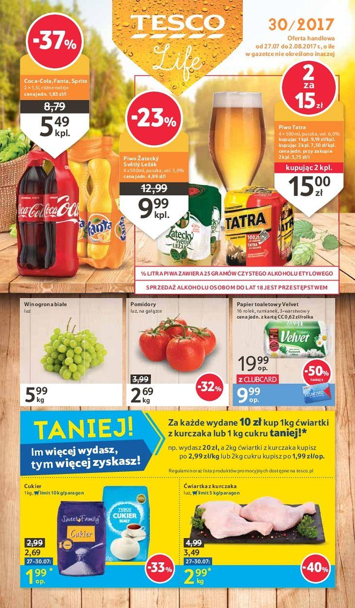 Gazetka promocyjna Tesco str. 1