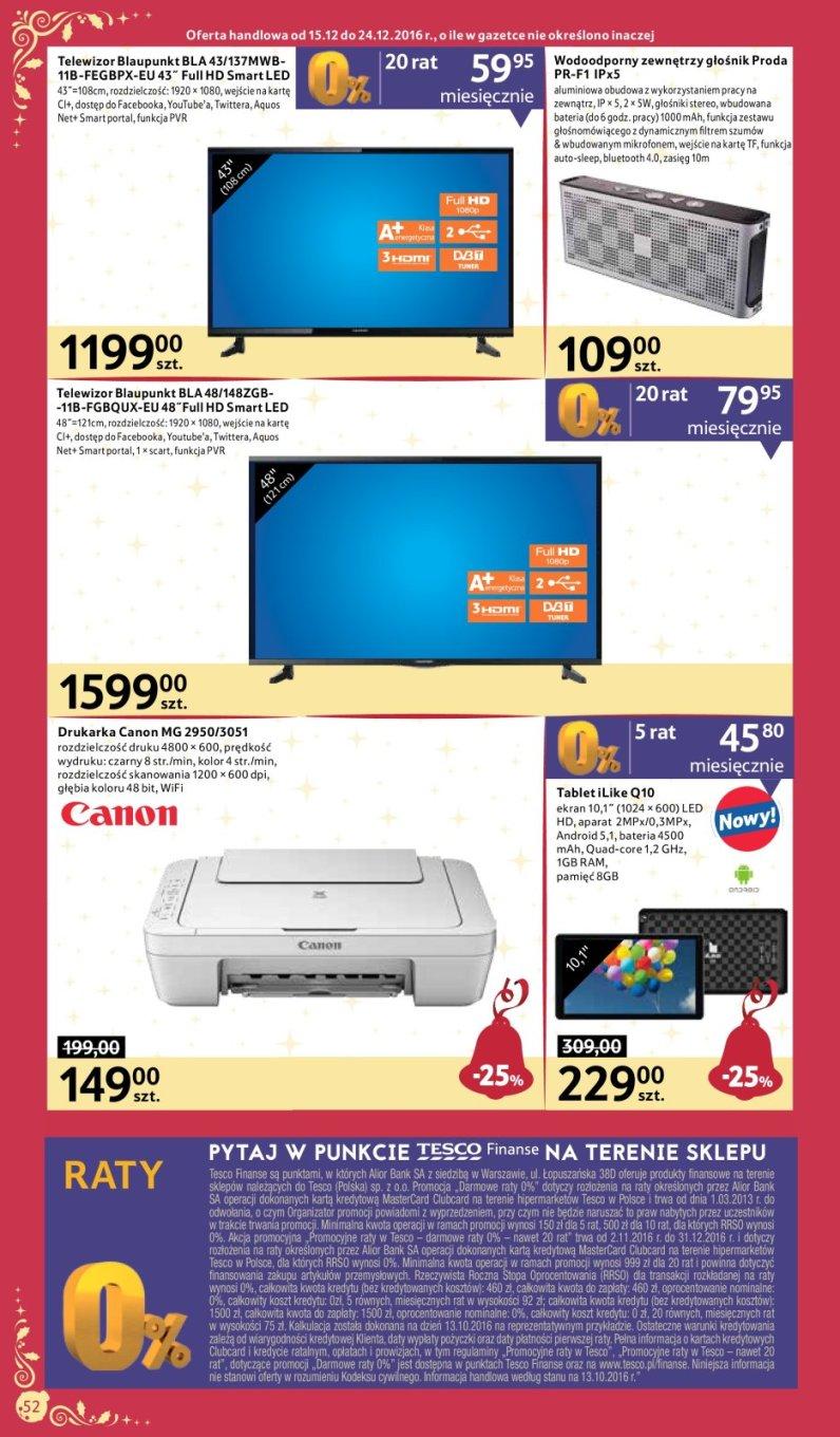 Gazetka promocyjna Tesco str. 52