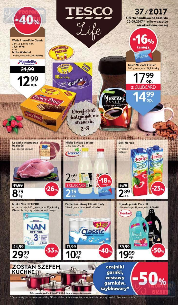 Gazetka promocyjna Tesco str. 1
