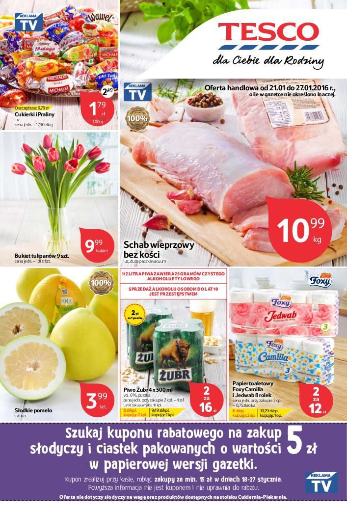 Gazetka promocyjna Tesco str. 1