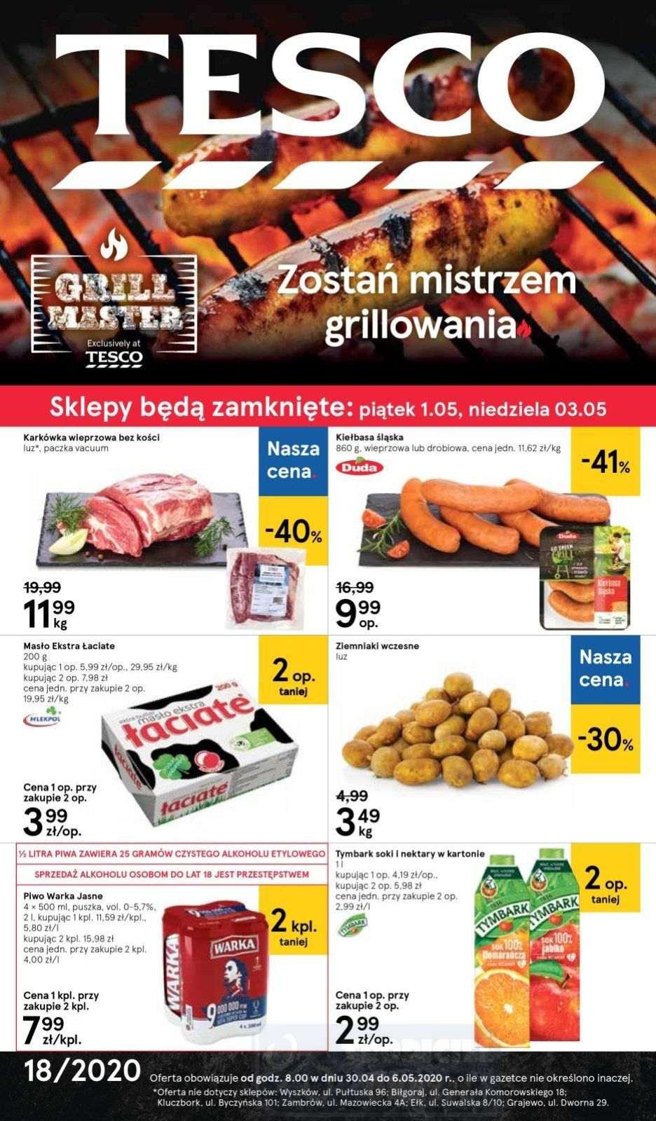 Gazetka promocyjna Tesco str. 1