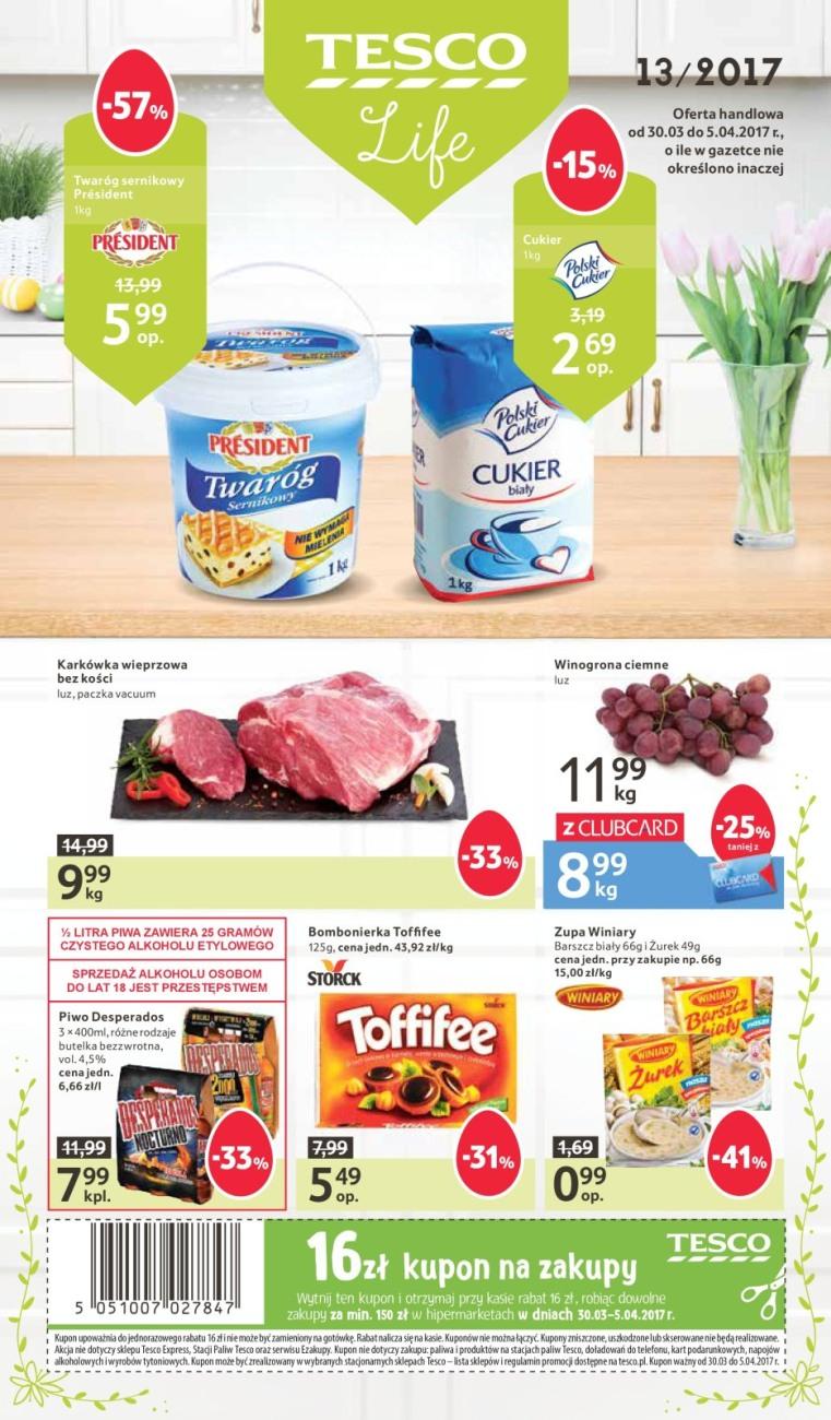 Gazetka promocyjna Tesco str. 1
