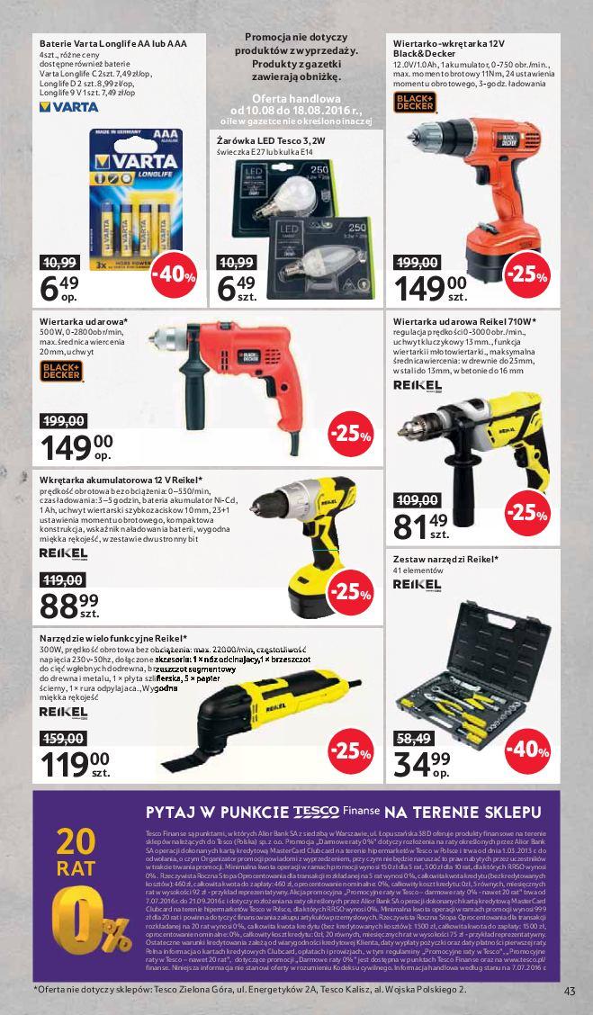 Gazetka promocyjna Tesco str. 43