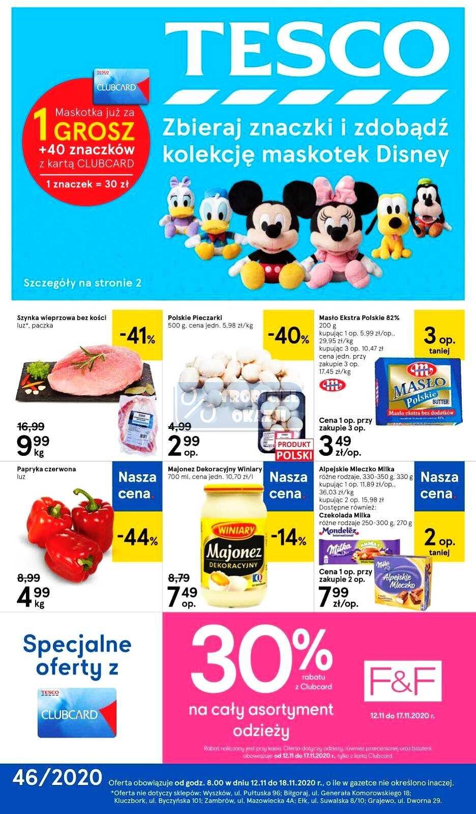 Gazetka promocyjna Tesco str. 1