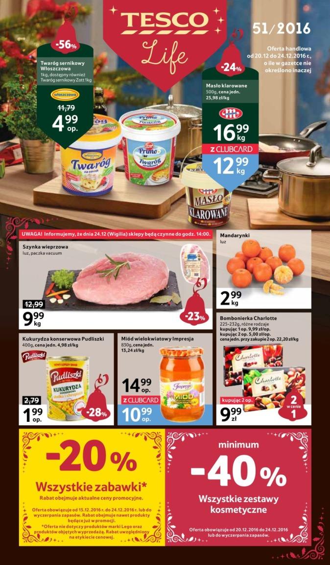 Gazetka promocyjna Tesco str. 1