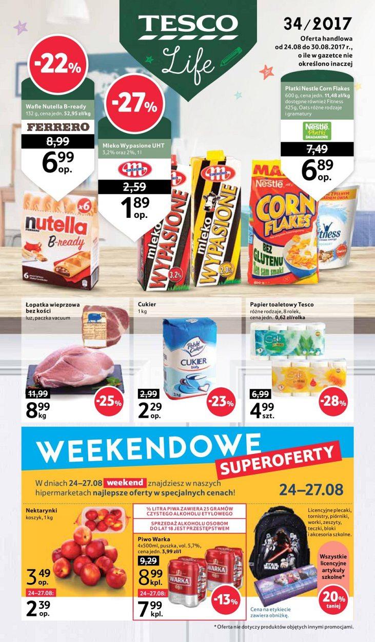 Gazetka promocyjna Tesco str. 1