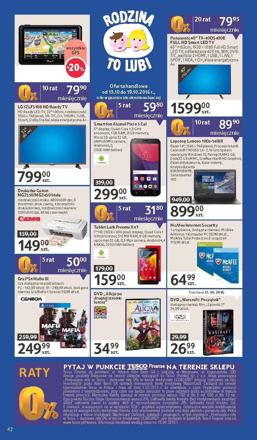 Gazetka promocyjna Tesco str. 42