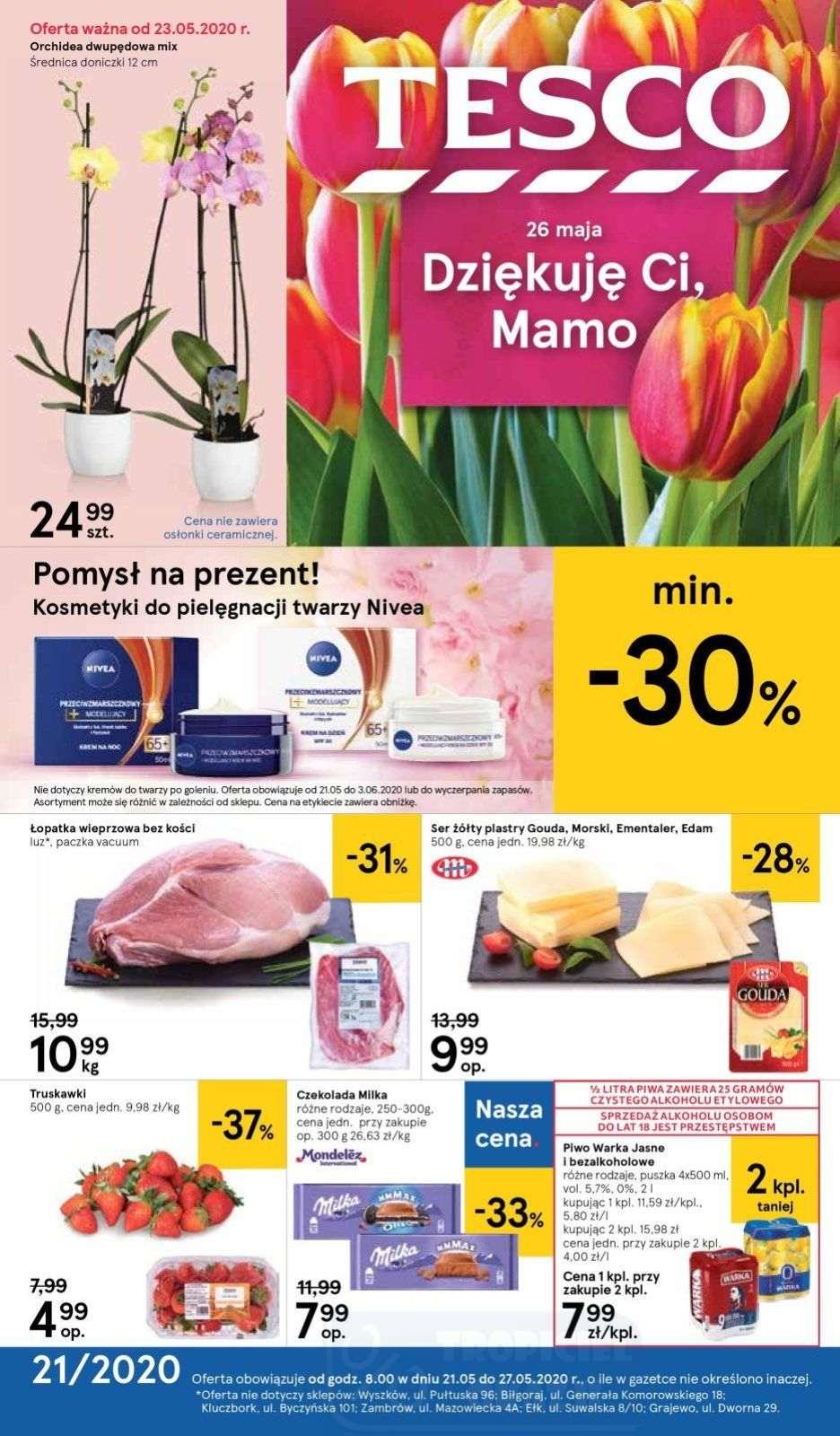 Gazetka promocyjna Tesco str. 1