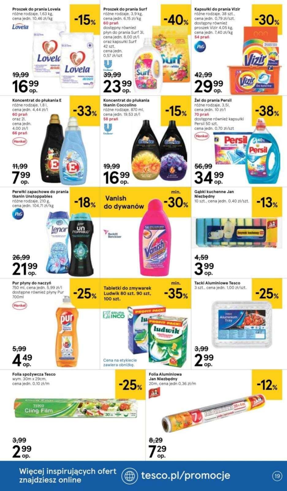 Gazetka promocyjna Tesco str. 19